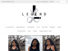 Tablet Screenshot of legendslabel.com